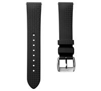 ZULUDIVER StormForce Rubber Watch Strap - HNBR High-Performance Rubber, Waterproof Dive Strap, Quick Release, Sweat-Resistant, Abyss Black, 22mm