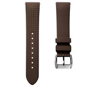 ZULUDIVER StormForce Rubber Watch Strap - HNBR High-Performance Rubber, Waterproof Dive Strap, Quick Release, Sweat-Resistant, Harbour Brown, 20mm