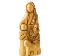 Zuluf The Good Shepherd Jesus Olive Wood Handcrafted Statue - 7.4 Inches | Authentic Religious Craftsmanship for Spiritual Home Décor FIG003