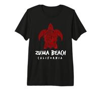 Zuma Beach Tribal Sea Turtle Island Design Premium T-Shirt