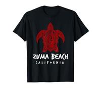 Zuma Beach Tribal Sea Turtle Island Design T-Shirt