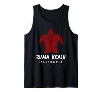Zuma Beach Tribal Sea Turtle Island Design Tank Top
