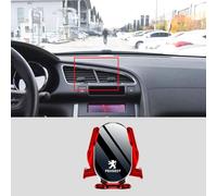 ZUMAHA Car Phone Holder Car Cradles for Peugeot 3008 2013 2014 2015 2016 2017 2018 2019 2020 2021 2022 2023 2024 Air Vent Dashboard Accessories,Redstyle
