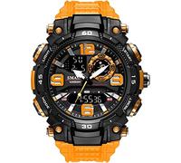 ZUMAHA New Multifunction Digital Watch with Large Dial, LED Backlight Sports Watch, Analog-Digital Display Outdoor Waterproof Military Watch Wrist Watch