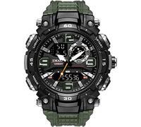 ZUMAHA New Multifunction Digital Watch with Large Dial, LED Backlight Sports Watch, Analog-Digital Display Outdoor Waterproof Military Watch Wrist Watch