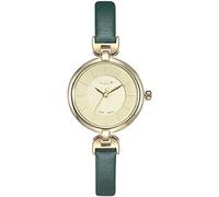 ZUMAHA New Women’s Watch with Small Round Dial, Analog Quartz Watch with Leather Wrist Band, Waterproof Fashion Wrist Watch, Green Wrist Watch