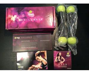 ZUMBA - 2 - EXHILARATE - Coffret 5 DVD+ 2 Haltères + 1 Livret - Version Française