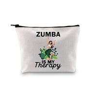 Zumba is My Therapy Zumba Lover Makeup Bag Zumba Instructor Gift Zumba Dance Fitness Coach Teacher Zipper Pouch (Zumba is My Therapy ku)