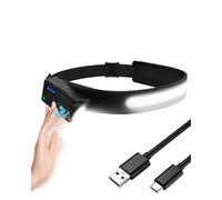 Zumhigh 2025 Newest Head Torch with Battery Display 7 Light Modes and Motion Sensor Modes, Rechargeable Head Torch IPX4 Waterproof Headlamp with Warm Yellow COB Strip for Camping Hiking Running