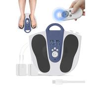 Zumhigh EMS Foot Massager with Heating Function & 4 TENS Pads for Arch Pain Relief, Circulation Stimulator, Muscle Relaxation-20 Modes, 99 Intensity Levels, Long-Lasting Wireless Remote Control