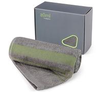 Zumi MINI 100% Cotton Camping Travel Towel - Small, Ultralight, Fast Drying, Highly Absorbent, Soft and Gentle on The Skin, Safe for The Planet (28"x13" Gray)