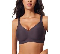 ZUMIY Nursing Bra for Maternity Breastfeeding, Ultra Soft Comfort Seamless Pregnancy Bra, Adjustable Wide Straps Removable Pads Wireless Night Sleep Bralette (XL,Black)