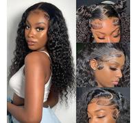 Zumuer 22 Inch 13x6 Deep Wave Lace Front Wig 13x6 HD Lace Front Human Hair Wig Pre Packed with Baby Hair