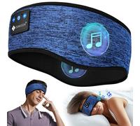 ZUMUSEN Sleep Headphones Bluetooth 5.4 Headband, Wireless Sleeping Headphones with Ultra-Thin HD Stereo Speakers for Side Sleepers, Soft & Sweat Resistant Sport Headband for Yoga Travel Workout