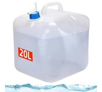 ZUMVIVIN Collapsible Water Container 20L with Tap | An Extra Sealing Cover and 12cm Outlet Pipe | for Hiking Climbing Fishing Travel Picnic (1)