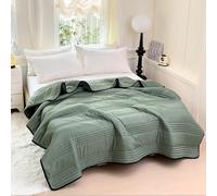 Zumylea Comfy Sleepers Cooling Blanket, Cooling Blankets for Hot Sleeper, Comfy Sleepers Ice Cool Calming Blanket, Soft and Skin-Friendly Summer Quilt (Green, L（180cm*200cm/72inx79in）)