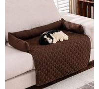 Zumylea Heatrelief Cooling Dog Bed, Self Cool Dog Sofa Mat with Ice Silk Fabric, Durable&Easy to Clean Pet Coolings Mat for Kennel, Sofa, Bed, Floor, Car (Khaki, M（29.5 * 47.2in/75 * 120cm）)