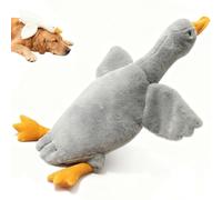 Zumylea White Duck Dog Toy, 2025 Large Plush Realistic Goose Design, Durable Plush Chew Toy for Dogs Chew and Play (Gray, 2XL (190cm))