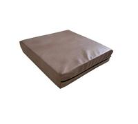 zumzams Leather Cushion Seat Pad memory foam for comfort and pressure relief, leather for durability and indoor use. (Camel, 20''x20''x4'')