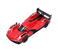 Zunate 1:32 Scale Racing Car Model with Light Sound Opening Doors for Kids - Alloy Small Portable Race Car Toy, Metal Diecast Collectible Vehicle, Interactive Mini Race Gift (Red)