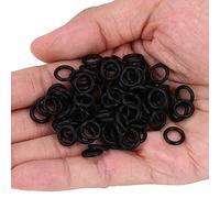 Zunate 100pcs Fishing Rubber Ring Washer 7mm ID 9.7mm OD | Durable Eco-Friendly Rod Connector Accessory for Bite Alarm Tight Fit Tackle