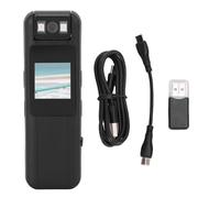 Zunate 1080P Action Camera, 180 Degree Rotatable Lens Compact Video Camcorder with Magnetic Mount and Quick Release Clamp, for Sports Cycling Travel, Included USB Drive