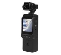 Zunate 1080P Body Camera Vlog Camcorder, Audio Cam Multi Axis Stabilization 270 Degree and 180 Degree Lens Rotation with 1.53 Inch Screen for Work, Travel, Pet Walking