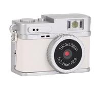 Zunate 1080P Compact Digital Camera, 20MP 0.96in Screen Small Keychain Video Photo Camcorder Portable Travel for Taking Photos Cycling Mountain Climbing(3.8 * 2.7 * 2.3cm) (White)