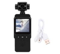 Zunate 1080P Video Camera, 1080P Wearable Vlog Camcorder with Multi Axis Stabilization, 270 Degree Lens Rotation, 1.53 Inch HD Screen, for Outdoor Photography