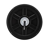 Zunate 11.7 Inch Indoor Security Convex Mirror, Wide Angle Traffic Safety Mirror for Garage, Warehouse, Office, Parking Lot, Black PC & ABS