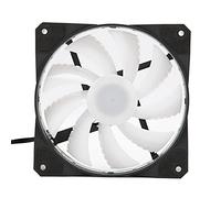 Zunate 12cm Cooling Fan,Big 4pin+3pin,1100rpm,Glowing Cool LED, 45 CFM High Air Volume Shockproof Silent Computer Case Radiator Computer Chassis Cooler (Rainbow)