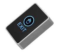 Zunate 12V Exit Button Switch for Access Control Systems - Door Release Touch Panel with NO/NC/COM Contact, Acrylic Entry Request Switch for Narrow Door Frames,