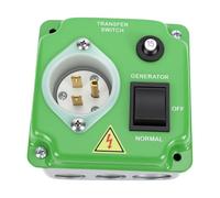 Zunate 15A Manual Generator Transfer Switch, Pre Wired Outdoor Generator Transfer Switch for Home Emergency RV & Temporary Construction
