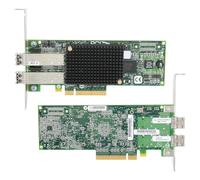 Zunate 1Pcs LPE12002 HBA Fibre Channel Card, 8Gb Dual Port PCIe 2.0 FC Card with Boot From and NPIV Support, for Server Virtualization and Data Integrity