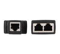 Zunate 2-Pack RJ45 Ethernet Splitter 1 to 2 Ways, LAN Network Adapter for Router TV Box Video Camera Computer, Internet Cable Connector with 8 Pin 1234/5678, Fast Data Transfer, Easy