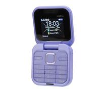 Zunate 2G Mini Flip Mobile Phone, Foldable Cell Phone 2 SIM Card Slots, 1.77 Small Display, Unlocked Flip Phone Supports FM Radio, Quick Dial, Vibration (Purple)