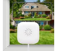 Zunate 2K 3MP Window Camera, Indoor Camera with Dual Band WiFi and Bluetooth, Color Night Vision, Motion Detection, Real-Time Alerts, 2-Way Audio, Adhesive Installation