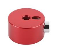 Zunate 2Pcs Aluminum Alloy Arrow Storage Case Cymbal Cap Drum Clutch (Red) | One Hand Installation, No Tools Needed, Fast Cymbal Changes, Metal Fixing Clamp
