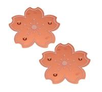 Zunate 2pcs Bird Bath Copper Disk, Bird Bath Purification Disk, 0.6mm Thickness, Triple Point Support Design, All Season Outdoor Use for Bowls (Style C)
