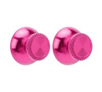 Zunate 2Pcs Replacement 3D Joystick Thumbsticks, Metal Analog Grips Stick Thumbsticks Controller Metal Analog Thumb Sticks Metallic Joystick Handheld Game Console Accessories (Aubergine)