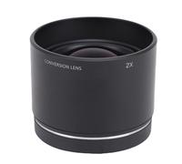 Zunate 2X Teleconverter, Aluminum Alloy Optical Glass Telephoto Lens with Snap on Installation, for 14-42mm F3.5-5.6 Electronic Zooming Lens