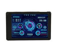 Zunate 3.5 Inch IPS USB Mini Screen CPU GPU RAM Temperature Data Monitor, PC Computer Sensor Panel Display with 4 Pin Mainboard Cable, for, for RPi, for