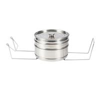 Zunate 3-Tier Stainless Steel Steamer Baskets for Pressure Cooker | Stackable Cooking Insert Set for Vegetables Fish Rice Meat, Steamer Accessories with Lid