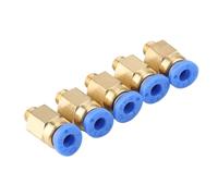 Zunate 304 Stainless Steel Push to Connect Fitting | PC4-M6 Straight Through Pneumatic Joint for 3D Printer Accessories 4mm OD Tube