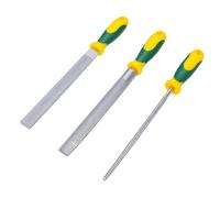 Zunate 3PCS Wood File Set Flat Round Half Round Woodworking Files with Ergonomic Handle for Carpentry Precision Shaping