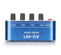 Zunate 4-Channel Low Noise Line Mixer, 3.5mm Sound Selector Amplifier for PC, Laptop, Headphone - Zunateh6u9kqy1n77410