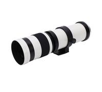 Zunate 420-800mm F8.3 Telephoto Zoom Lens, Manual Focus Camera Lens for EF/EF S Mount DSLR Cameras (White)