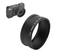 Zunate 49mm Threaded Lens Filter Adapter Ring for GR3 Camera, Aluminum Allo Lens Adapter for GA1 Conversion