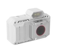 Zunate 4K Digital Camera, 65MP Compact Vlogging 18X Point and Shoot Camera with LED Flash 2.88 Inch HD Screen with 2/5 / 10s Timer Options Portable for Travel Photography (White)