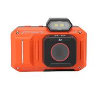 Zunate 4K Digital Camera, 65MP Compact Vlogging 18X Point and Shoot Camera with LED Flash 2.88 Inch HD Screen with 2/5 / 10s Timer Options Portable for Travel Photography (Orange)